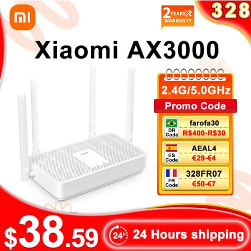 New Xiaomi Redmi Router AX6 Wifi 6 Mesh Gigabit 2.4G/5.0GHz Dual-Band Wireless Router Wifi Repeater 6 High Gain Antennas WIFI 6