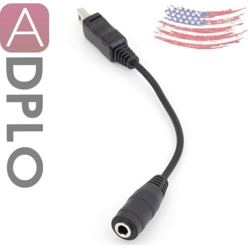 3.5mm Microphone Adapter compatible with go pro camera Mic Cable Wire External