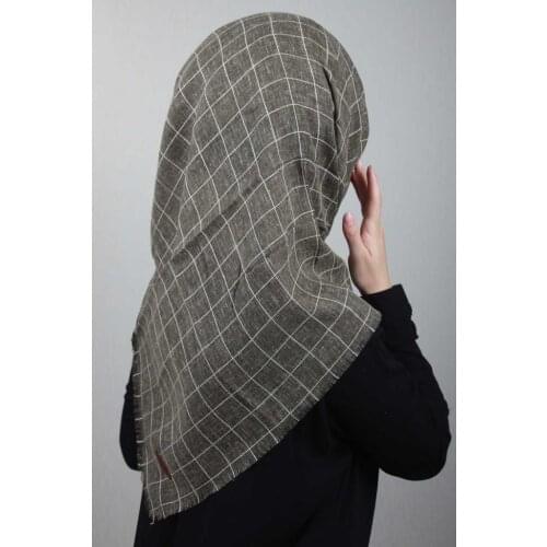 POLOİST PATTERNED MUNICH LINEN SCARF-DESEN-02-RENK-04