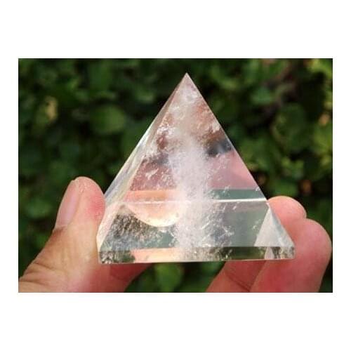 CLEAR NATURAL QUARTZ CRYSTAL PYRAMID 106g Healing