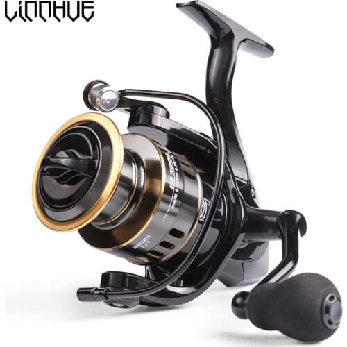 LINNHUE Fishing Reel All Metal Spool Spinning Reel 8KG Max Drag Stainless Steel Handle Line Spool Saltwater Fishing Accessories