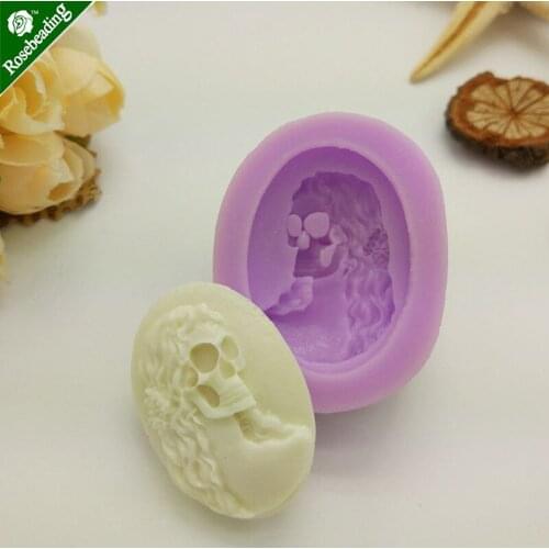 1PC 47x38x13mm statue of liberty Silicone mould,Cabochon mould