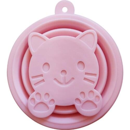 Cute Pet Silicone Folding Cup Portable Retractable Outdoor Travel Wash Cup JS22