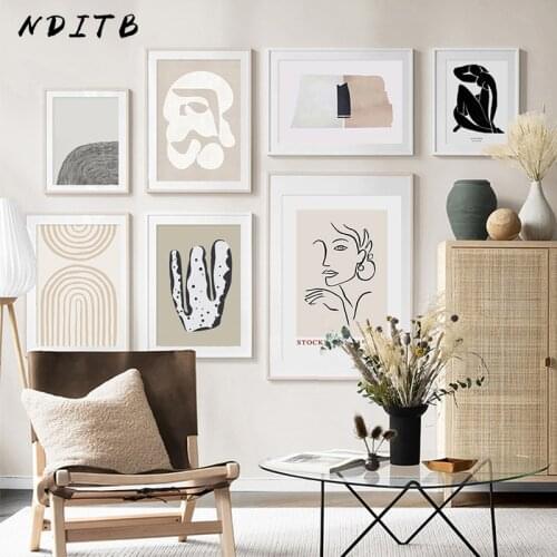 Modern Geometric Abstract Canvas Print Wall Art Painting Nordic Poster Bohemia Minimalist Decorative Picture Living Room Decor