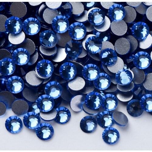 Diy Rhinestones/Flatback Non Hotfix Nail Art Rhinestones Ss2-ss30 All Sizes Glue on Nail Art Decoration Rhinestones for Clothing