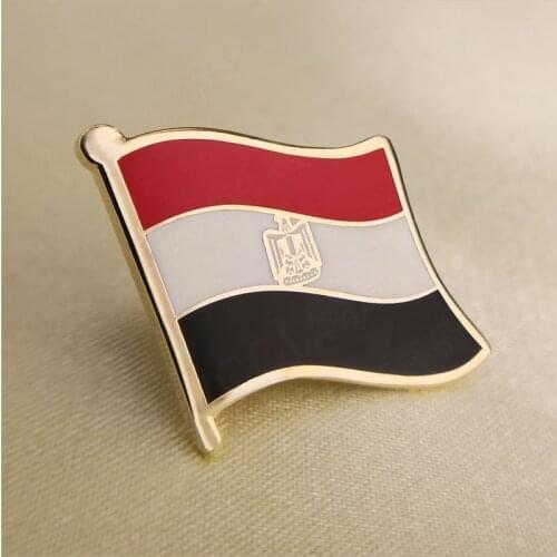 Soft Enamel Egypt Flag Lapel Pins