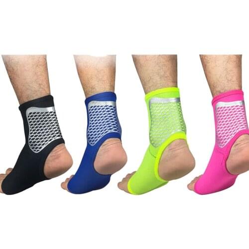 1PCS Breathable Ankle Support Adjustable Sports Elastic Ankle Support Brace Pad Foot Protection Football Basketball