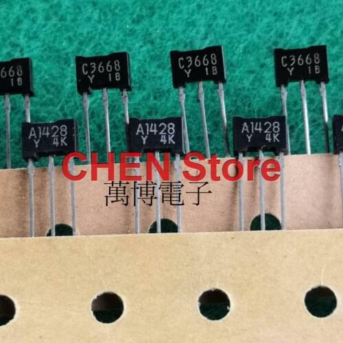 10pair TOSHIBA 2SA1428 2SC3668 TO-92L Transistor A1428 C3668 Y Audio Power Amplifier A1428-Y C3668-Y Audio pair tube