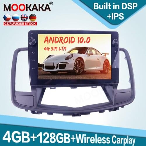 128GB Carplay Android 10.0 Car Multimedia Player for Nissan Teana J32 08-13 Auto Radio GPS Navigation Audio Stereo Head Unit DSP