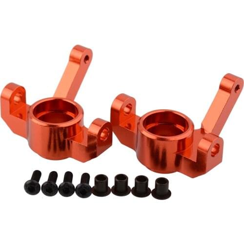 2 Pcs HNR HongNor H9801 RC Monster Truck Model Aluminum Alloy Upgrade Parts (P980004) H98017 Front/Rear Steering Hub Carrier
