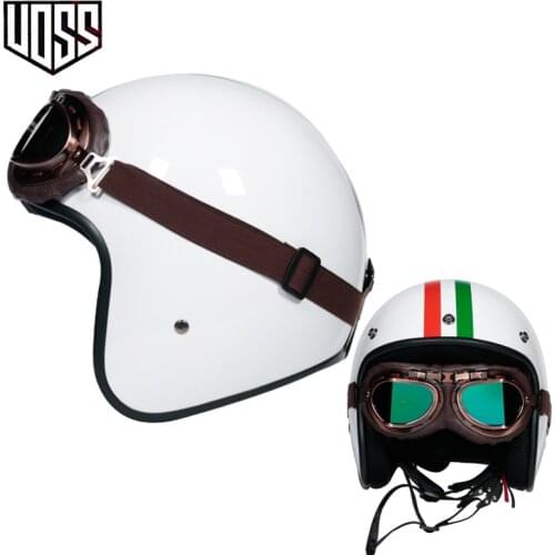 2019 latest motorcycle helmet DOT approved retro motorcycle capacete unisex 3/4 helmet cafe racer helmet vintage helmet