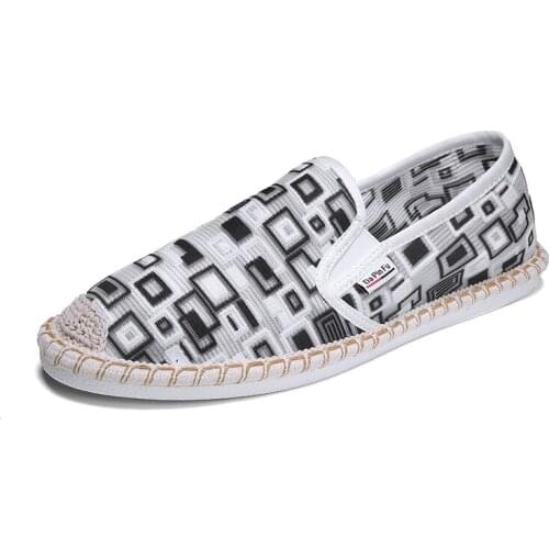 2021 Summer New Shoes Breathable Cloth Shoes Fashion Simple Casual Fisherman Shoes Comfortable Lazy Canvas Shoes Men