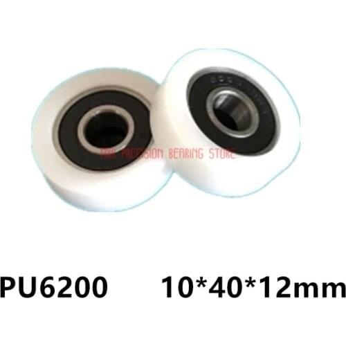 2019 New Limited 10pcs 10*40*12 Plastic Bearing Nylon Wheel Advertising Display Cabinet Pulley 6200