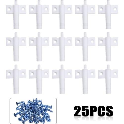 3-5KG 25pcs 1 Set Kitchen Cabinet Damper Buffers Light Grey Plastic With Screws Kitchen Fixture Accessories