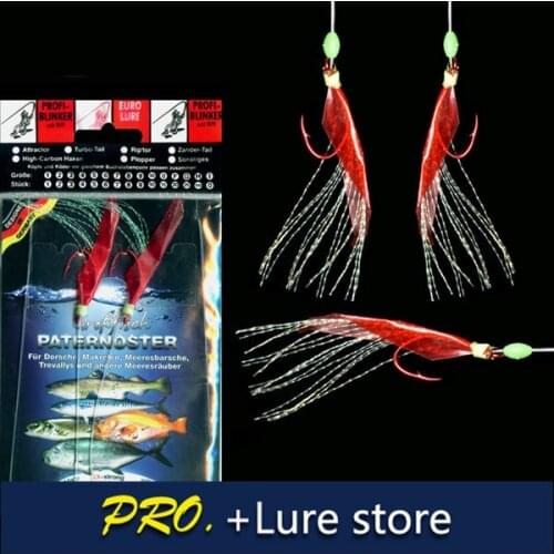 Free shipping 20pcs small squid lure baits two pcs a bag sabiki fishing lure baits small squid hooks sabiki lure