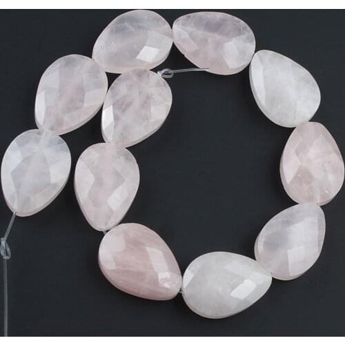 13X18mm Natural Gem Pink Quartzs Crystal Beads Water droplets Shape Loose Bead For Jewelry Making DIY Perles Bracelet Accessorie