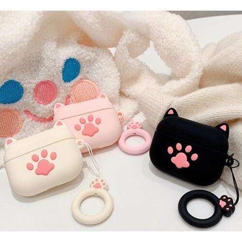 For Airpods Case 3D Cute Wireless Bluetooth Cartoon Earphone Cases For Apple Air Pods Pro Soft Silicone Cover With Finger Ring