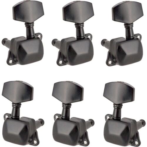 Black 3L3R Semiclosed Guitar Tuning Pegs Keys Tuners for Acoustic Electric Guitar Parts