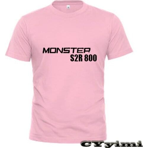 For Ducati MONSTER S2R 800 T Shirt Men New LOGO T-shirt 100% Cotton Summer Short Sleeve Round Neck Tees Male