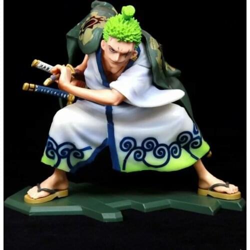 Anime One Piece Zoro Kimono Edition Land of Wano PVC Action Figures Collection Model Toys
