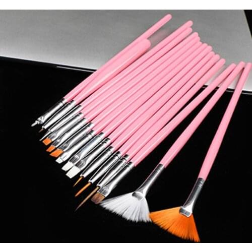 Nail Tools Gel Painting Pens Nail 15Pcs Art Drawing Pen Professional Nail Brush Gel Nails Accessoires Beauty Popular