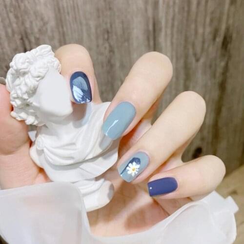 False Nails Artificial Fake Short Fingernails Nail Full Cover Nail Art DIY Glossy Artificial Nails For Women MH88