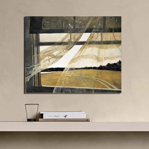 NHDARC Paintings ARC00853 Andrew Wyeth Christinas World Seaside Scenery Posters Canvas Printings for Living Room Home Decor