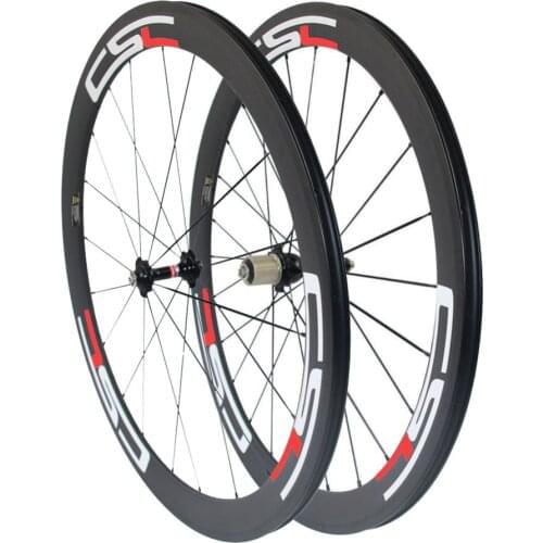 CSC Bike Wheelset Factory price 23mm width 50mm clincher carbon fiber bicycle wheels