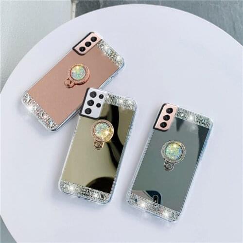 Beautiful Shiny Mirror Silicone Phone Case For Samsung Galaxy S21 s 21 Plus Ultra Case For Samsung S 21 s21 Plus Ultra Case