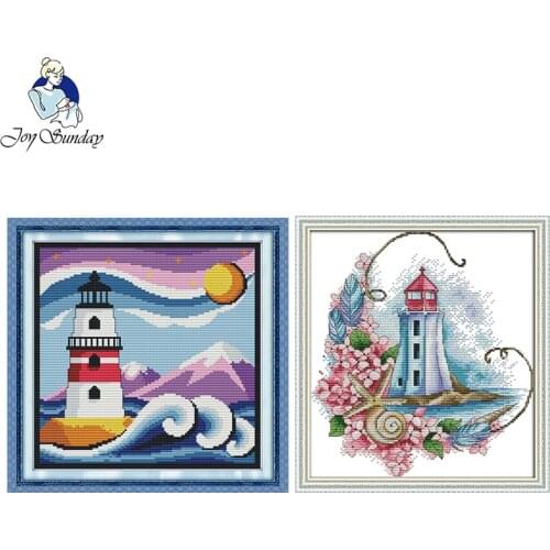 Lighthouse series DIY Chinese needlework crafts 11CT14CT printed patterns Cross Stitch kit DMC counted on canvas Embroidery sets