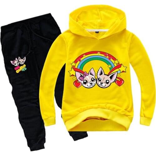 Me Contro Te clothes Set cartoon costume for kids girl toddler hoodie set Pant clothing outfit baby boys sweatshirt with hoodies