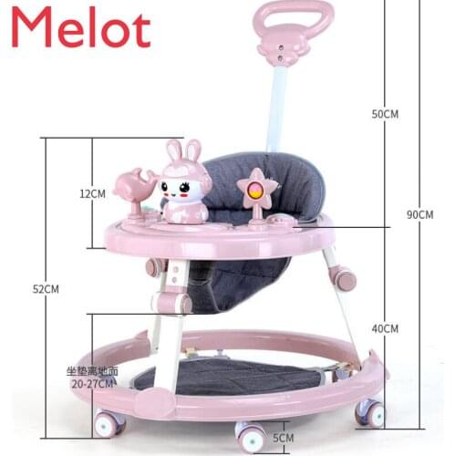 Walker Music Multifunctional Anti-O-Leg Anti-Flip Foldable Baby Walker