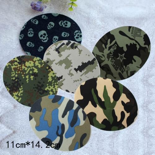 Monolithic adhesive tape Z10 camouflage skull pattern sweater elbow sleeve sleeve knee patch paste oval accessories