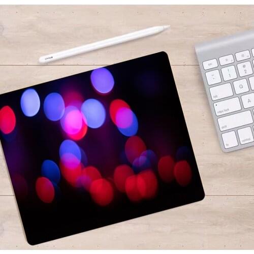 Small Mouse Pad 22x18cm Misty Visual Lights Printed Pad Good Quality Rubber No Locking Edge Big Promotion Mause Pad