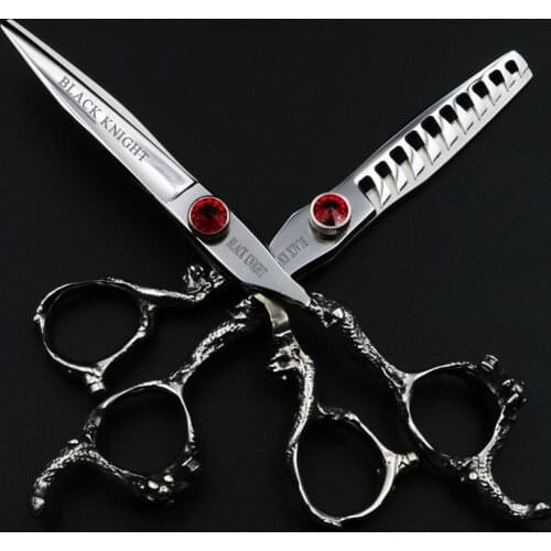 6 Inch Pet Scissors Dog Grooming Straight Cutting+Thinning Shears Kit for Animals Hair Scissors Japan440C High Quality10/30Teeth