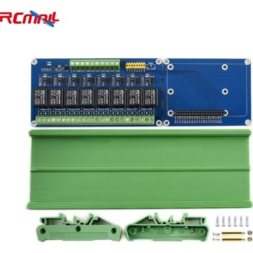 Waveshare RPi Relay Board (B), 8-ch Relay channel Onboard LED,Contact form:SPDT-NO,NC,for Raspberry Pi A+/B+/2B/3B/3B