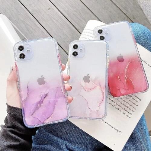 Transparent painting silicone phone case for huawei p30 lite pro p40 lite p smart plus 2019 2018 matte soft tpu back cover
