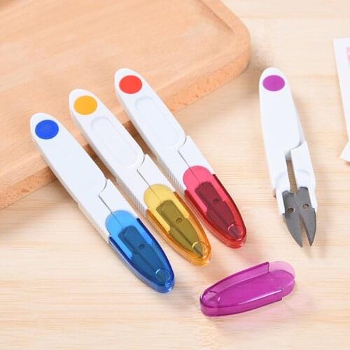 Stainless Steel Sewing Scissor Spring-Action Jaws Cross Stitch Fishing Line Fabric Thread Tailors Embroidery Scissor DIY Tools