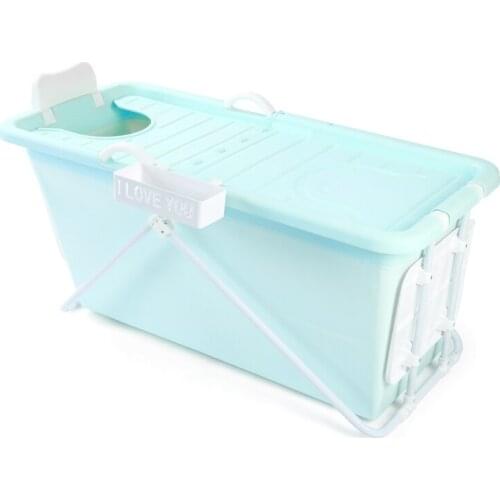 Adult Foldable Plastic Bathtub Adult Retractable Bathtub Household Whole Body Bathtub Thickened Thermal Bathtub Adult Bathtub