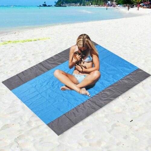2m*2.1m Waterproof Beach Blanket Camping Ground Mat Mattress Camping Bed Sleeping Pad Outdoor Portable Picnic Mat