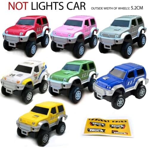 Railway Magic Luminous Flexible Track Car Toys Children Racing Rail Track Bend Electronic Car DIY Toys Children Gift car racing