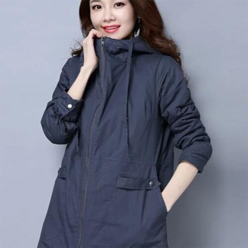 Cotton-padded jacket womens mid-length 2021 new winter loose fashion womens quilted jacket cotton-padded jacket