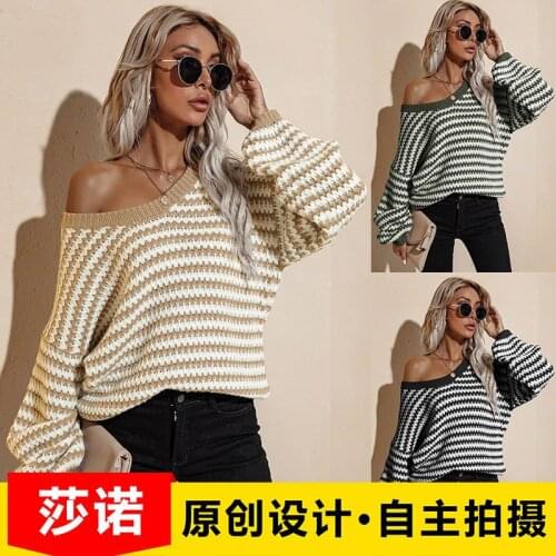 Women sweater hot style Europe 2021 autumn/winter fashion v-neck loose thin sweater pullovers sweaters women fashion SLF11786
