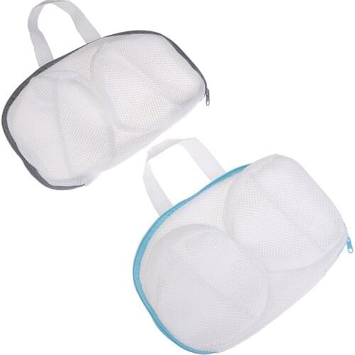 1PC Machine-wash Special Home Use Polyester Anti-deformation Bra Mesh Bags Laundry Brassiere Bag Cleaning Underwear 30x17cm