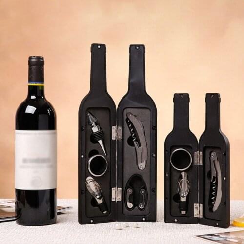 Wine Opener Accessories Gift Tools Set With Waiters Corkscrew Opener 5 Piece Wine Bottle Opening Kit -35
