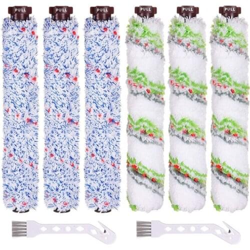 8Pcs Replacement Multi Surface Pet Brush Roll Kit for Bissell Crosswave 1785 2306 Series Wet Dry Vacuum Cleaner Part