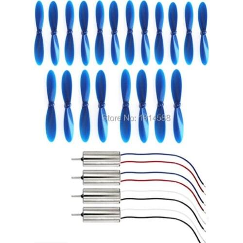 Hubsan X4 PLUS H107C + H107D + Quadcopter accessories H107D + -02 blue propeller blade and electrical motor H107D + -03