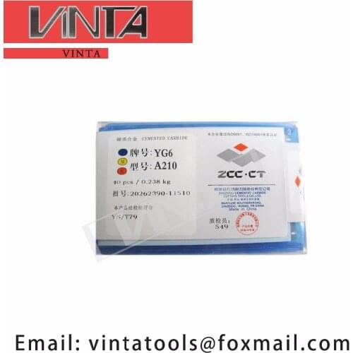 Free shipping high quality 40pcs/lots A210 YG6/ YG8/ YW1/ YW2/ YT5/ YT14/ YT15 cnc caibide welding inserts