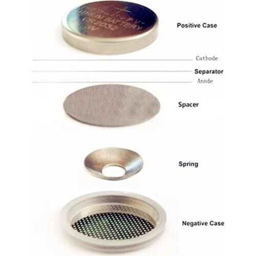 CR2032 Coin Cell Cases with Spacer and Spring