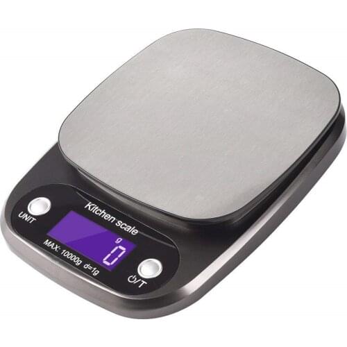 Digital Kitchen Scale, 22lb/10kg Multifunction Food Scale Electronic Baking & Cooking Scale with LCD Display and Tare Function